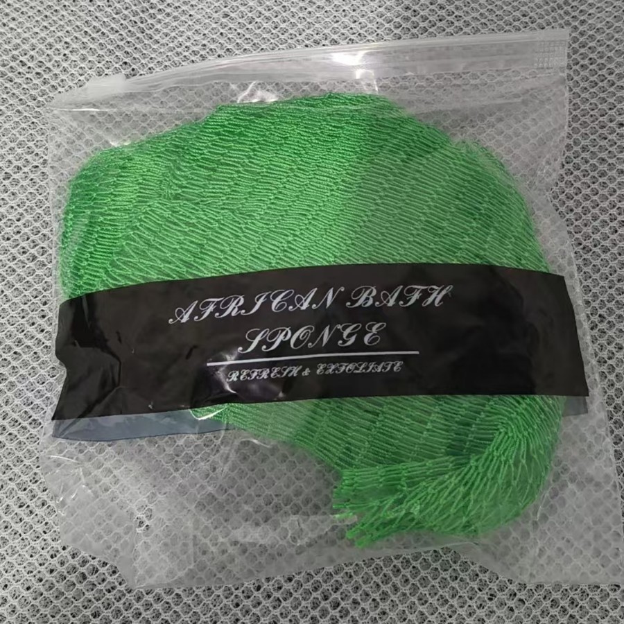 Green mesh packaging (in bags)