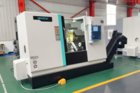 GL570S Tour à lit incliné CNC de haute précision Centre de tournage horizontal à contrôle automatique pour pièces métalliques et aluminium robustes