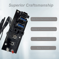 Accesorios de ordenador Cables del panel frontal de la caja del ordenador Dual USB 3,0 + LED de alimentación + LED HDD + interruptor de alimentación + reinicio + SPK + MIC +