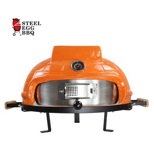 SEB KAMADO/acciaio <span class=keywords><strong>BBQ</strong></span> 21 pollici da tavolo in legno cotto portatile all'aperto carbone Terracotta ceramica forno per Pizza - Product Image 5