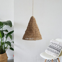 Pantalla de Lámpara Bohemia Tejida a Mano, Adorno Colgante de Techo, Cubierta de Lámpara de Macramé, Decoración para Interiores de Casas y Restaurantes