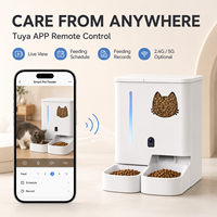 Distributore Intelligente di Cibo con Telecamera HD 1080P e WiFi, Distributore Automatico Tuya per Cani e Gatti