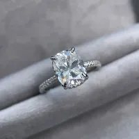 Bague de mariage MuShan en argent sterling 925 avec diamant Moissanite couleur D VVS1 pour femme, bijoux fins brevetés MST