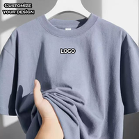Kaos Pria Katun Murni Modis Nyaman Tipis Ringan Longgar Ukuran Besar untuk Santai Sehari-hari