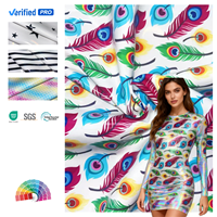 PFAS-FREI Individuell Bedrucktes PU-Leder Regenbogen Holographisches Elastisches Dehnbares Winddichtes Synthetisches Leder für Kleider-Accessoires