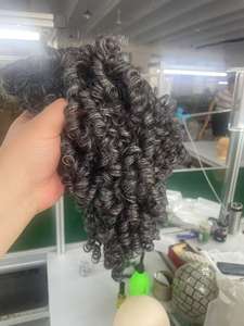 Perruque courte tressée grise, style <span class=keywords><strong>afro</strong></span> locks naturel gris poivre et sel, coupe courte naturelle <span class=keywords><strong>pour</strong></span> femmes noires aux cheveux gris - Product Image 4