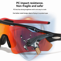 Lunettes de soleil portables pour le cyclisme et la course en extérieur, résistantes au vent, design demi-cadre, confortables, protection UV400, pour la pêche et les sports