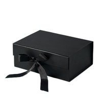 Boîte cadeau pliable en stratifié couleur unie, vente en gros, commerce extérieur transfrontalier, boîte cadeau monobloc