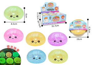 Squishy Luminescente a Forma di Raviolo, Scatola Misteriosa 8.5cm, Needoh Squishy Carino con Glitter, Giocattoli Sensoriali Antistress per Alleviare l'Ansia - Product Image 6