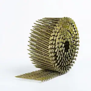 Nhựa Đối Chiếu Vòng Shank thép không gỉ lợp siding móng tay cuộn dây 1 3/4 15 độ dây máy làm pallet cuộn dây móng tay
