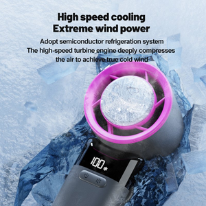 2025 Trend New Rechargeable Air Circular <b>Hand</b> <b>Fans</b> Outdoor 3000mAh Handheld Usb Portable Foldable Desktop <b>Fan</b> Electric <b>Mini</b> <b>Fan</b> - Product Image 2