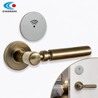 Cerradura de Puerta de Hotel RFID Premium, 5 Pestillos, Manija de Aleación de Zinc Sólido, Núcleo de Acero Inoxidable, Software de Gestión Hotelera Gratuito