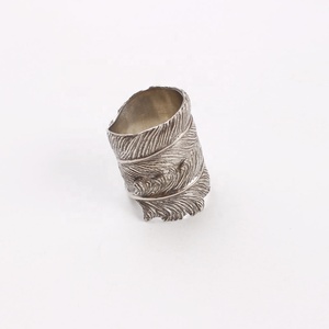 Rotola <span class=keywords><strong>in</strong></span> su La Foglia Originalità Antico <span class=keywords><strong>Argento</strong></span> Anelli di Tovagliolo Per La Cerimonia Nuziale Sala Da Pranzo - Product Image 3