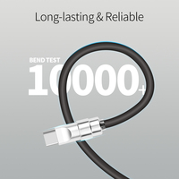 Câble de charge rapide USB-C mâle vers 8 broches Type-C mâle 2-en-1 140W, 1,5m, en silicone liquide souple pour iPhone 14 15 16, adaptateur répartiteur USB