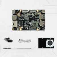 ROC-RK3588S-PC Placa de Desarrollo de Computadora de Placa Única (SBC) Integrada, 8GB Rockchip RK3588 NPU 6Tops, Placa Base Linux AIoT AI, 12V