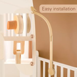 Soporte Natural para Cuna, Accesorio de Madera para Bebé, Colgante de Campana de Cama - Product Image 3