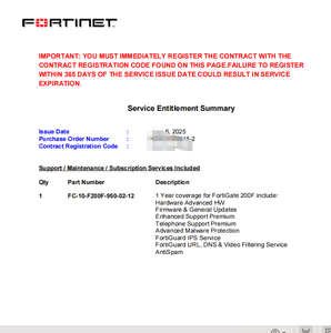 In Stock <strong>FC</strong>-10-F200F-950-02-12 F0RTINET FortiGate-200F Unified Threat Protection (UTP) 1 Year License in Stock <strong>Good</strong> Price - Product Image 2