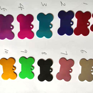 Trống kim loại nhôm Dog Tags, nhôm hợp kim xương Dog Tags Pet 10 màu sắc, tất cả các thẻ nhôm được sử dụng quá trình oxy hóa anốt - Product Image 4