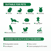 Litière naturelle en pétales de fleurs pour hamster, litière en tofu broyé pour chinchilla, lapin, petit animal, aménagement de cage, sable sans poussière