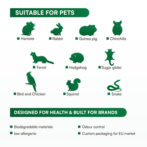 Litière naturelle en pétales de fleurs pour hamster, litière en tofu broyé pour chinchilla, lapin, petit animal, aménagement de cage, sable sans poussière - Product Image 3