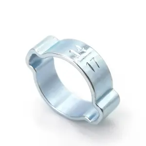 Colliers de serrage à <span class=keywords><strong>double</strong></span> oreilles de petit diamètre, norme métrique des fabricants, pinces à <span class=keywords><strong>double</strong></span> oreilles, collier de serrage pour tuyau à deux oreilles, 0,2-1,8 pouce - Product Image 1