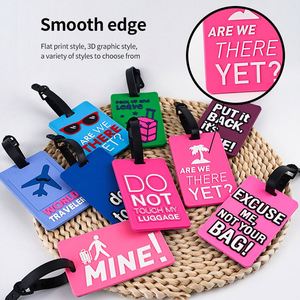 Maleta con etiqueta de equipaje de crucero de Pvc Popular 2024 con equipaje de viaje, etiqueta de equipaje de Pvc impermeable de silicona suave - Product Image 3