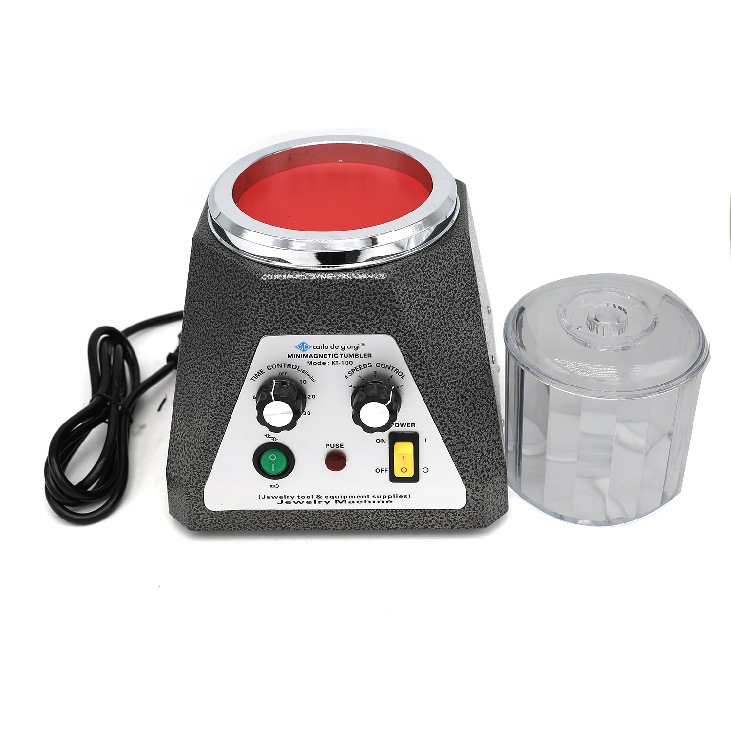 KT-185 磁気タンブラージュエリーポリッシャーミニメタル