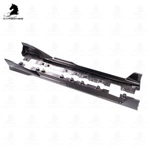 Kit carrosserie automobile jupes latérales en fibre de carbone style TOM pour TOYOTA SUPRA A90 2019 + - Product Image 2