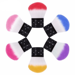 Herramienta <span class=keywords><strong>de</strong></span> manicura, <span class=keywords><strong>brochas</strong></span> <span class=keywords><strong>de</strong></span> polvo coloridas, portátiles, suaves, <span class=keywords><strong>limpiador</strong></span> <span class=keywords><strong>de</strong></span> <span class=keywords><strong>uñas</strong></span>, colorete en polvo, gran oferta - Product Image 2