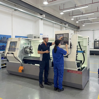 Tour CNC horizontal automatique en métal ShanDong HR CK6163, machine de tournage CNC, tour CNC horizontal à banc plat