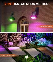 Projecteurs solaires LED d'extérieur IP67 en gros OEM/ODM pour jardin, allée, aménagement paysager, pelouse, entrepôt, décoration de fêtes