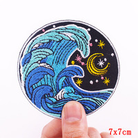 Patch paysage extérieur bricolage fer sur patchs pour vêtements Applique Badge Patch personnalisé