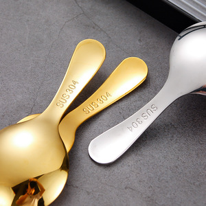 18/10 thép không gỉ ngắn xử lý muỗng nhỏ trẻ em muỗng nĩa du lịch ngoài trời Bộ dao kéo di động - Product Image 4