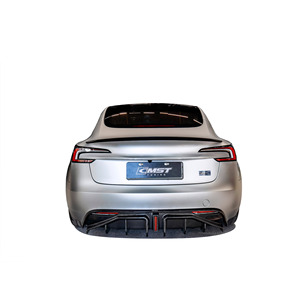 Kit carrosserie en fibre de carbone pour <span class=keywords><strong>Tesla</strong></span> Model 3 <span class=keywords><strong>Performance</strong></span> Highland, lèvre avant, diffuseur arrière, canards avant, lifting - Product Image 3