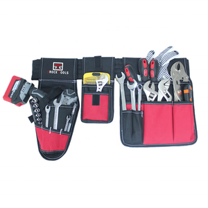 Sac de ceinture d'<span class=keywords><strong>outils</strong></span> rembourré pour tablier de <span class=keywords><strong>charpentier</strong></span> en Polyester 600D avec pochette de support de perceuse - Product Image 1