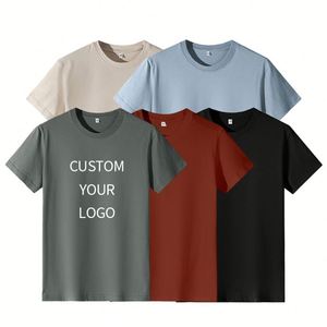 Camisetas de Algodón Lisas Personalizadas al por Mayor, Camisetas para Hombre con Serigrafía, Camisetas Promocionales Extra Grandes - Product Image 2