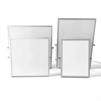 Petit tableau blanc effaçable double face magnétique pliable à 360 degrés avec support