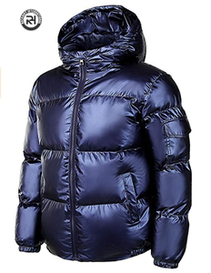 Doudoune d'hiver personnalisée de haute qualité pour hommes avec col montant et logo avant respirant et séchage rapide pour garder au chaud - Product Image 1