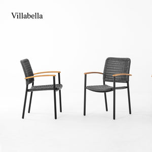 Sillas de Bistró Comerciales para Cafetería, Muebles de Exterior para Restaurante, Sillas Apilables de Aluminio para Terraza y Jardín - Product Image 3