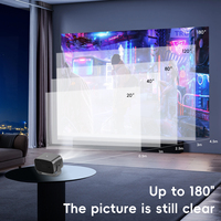 Mini projecteur V100 Android portable 720P 220ANSI Home Cinéma WiFi Écran extérieur Projecteur LED intelligent Affichage 200 pouces