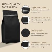 Bolsa de Papel Kraft con Protección UV, Reutilizable, a Prueba de Humedad, con Válvula para Envasado de Alimentos, Café en Grano y Té