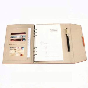 Stylish Tri-Fold <b>A5</b> Business <b>Notebook</b> Matte Finish <b>Lined</b> Pages Magnetic Closure for Notes and Meetings - Product Image 5
