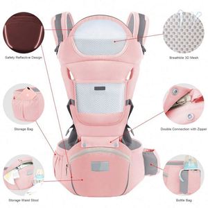 Muestra Gratis: Portabebés Canguro Impermeable Antirrobo con Asiento de Cadera para Recién Nacidos y Niños Pequeños - Product Image 2