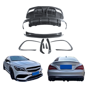 ชุดแต่งกันชนคาร์บอนไฟเบอร์แบบเปียกสำหรับรถเบนซ์ CLA W117 ปี 2013-2019 พร้อมไฟตัดหมอก - Product Image 1