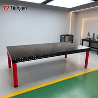Table de soudage 3D professionnelle en fonte D16, usinée CNC, avec marquage d'échelle précis, support d'outillage et de fixation, banc de travail