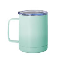 Tasse thermos d'affaires créative à double couche en gros avec couvercle Tasse sous vide simple en acier inoxydable 304 avec poignée