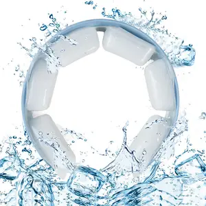 Excellent neck cool therapy long lasting massage tube reusable smart ice neck ring cooler