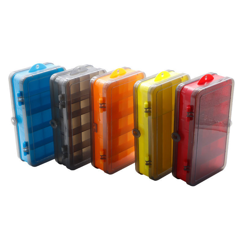 Hot Storage Hy-25 Fishing Hook Lures Sorting Box With Divider Transparent Pvc Plastic For Outdoor Fishing Lakes Rivers Streams