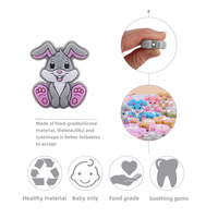 Attache-sucette personnalisée pour bébé, nouvelle collection, conte de fées étoilé, multicolore, accessoires de bijoux, perles de dentition, forme de dessin animé, perles en silicone