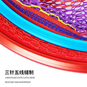 Cabeza de red de pesca triangular y redonda de aleación de aluminio plegable, con bolsa de red profunda grande para pesca - Product Image 2